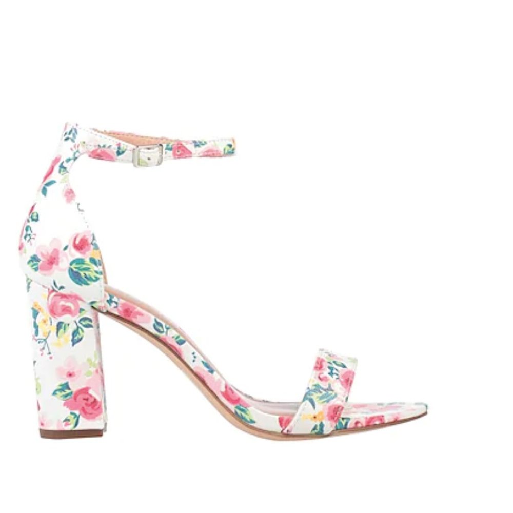 🇺🇸 STEVE MADDEN NWT floral sandals block heel 8.5